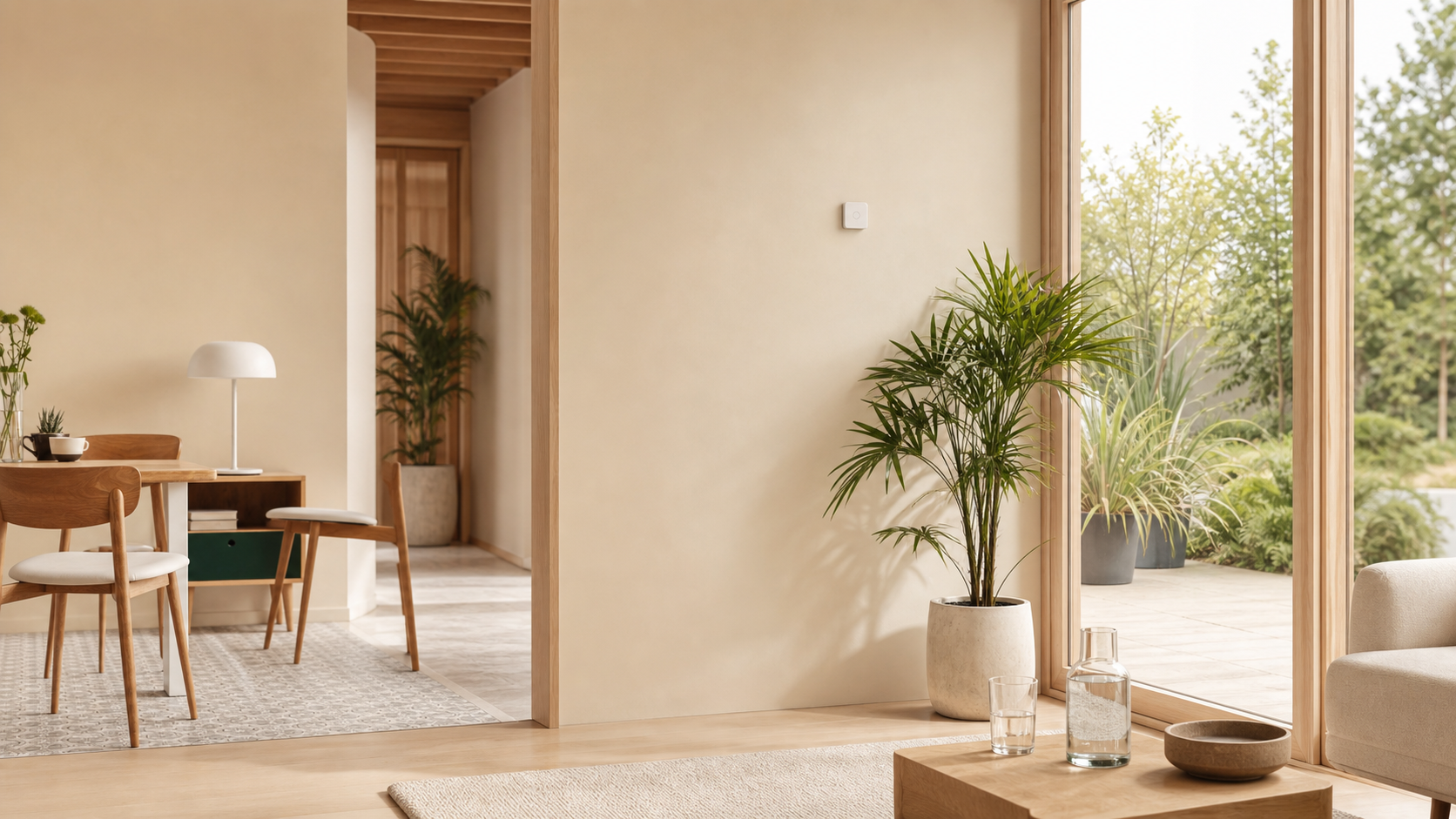 Casa luminosa con sensore ambientale